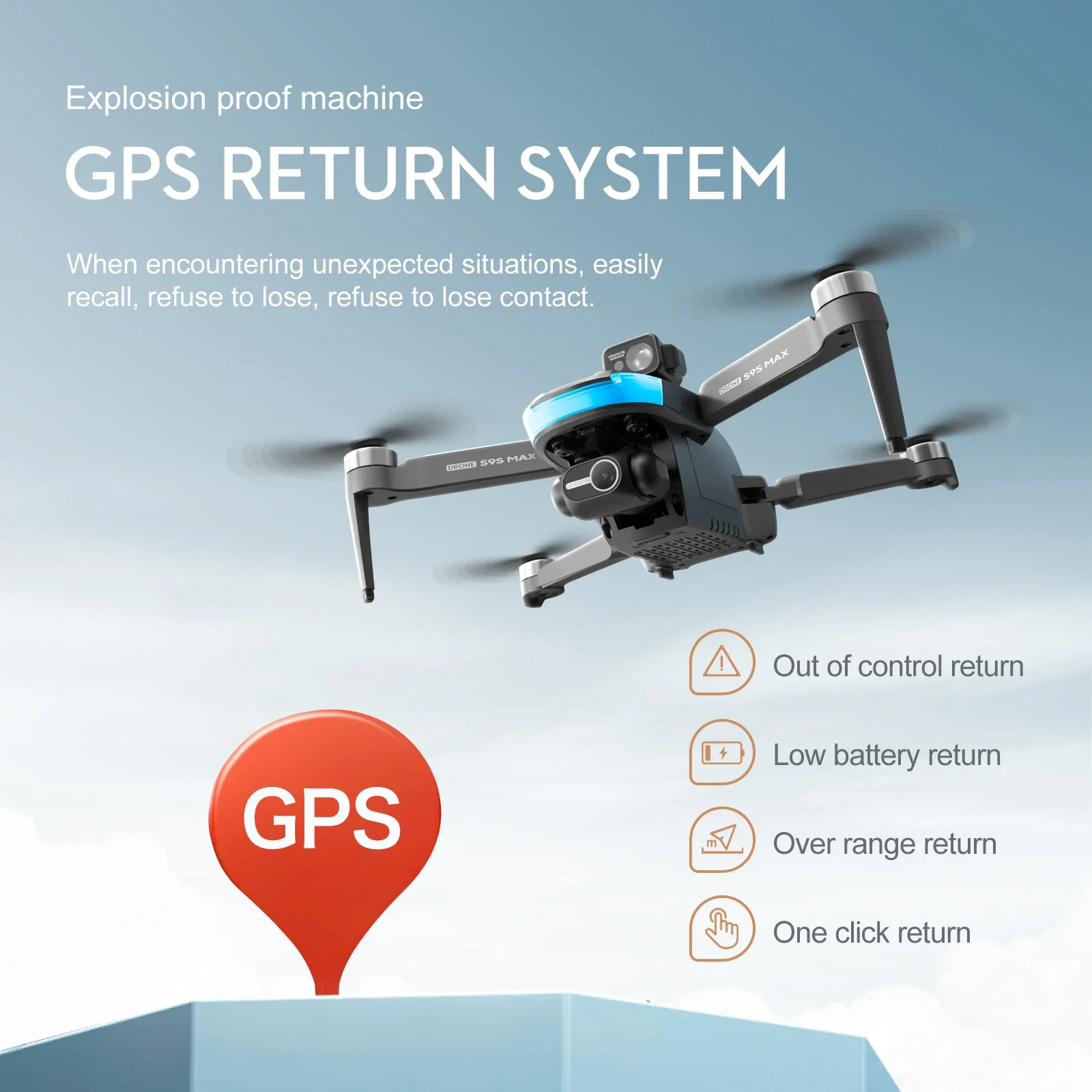 NEW S9S MAX MINI Drone 4K 2-Ax - Drone Gimbal Case recension och pris