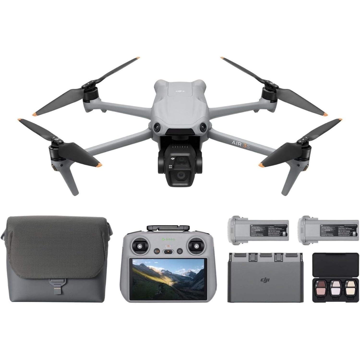 DJI Air 3S Fly More Combo (RC  - Drone Gimbal 3 Axis recension och pris